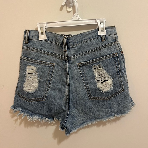 Caffeine Jean Shorts Distressed Small - Picture 2 of 3
